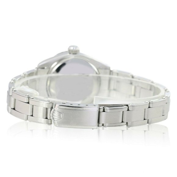 ROLEX DATEJUST LADIES SILVER DIAL 1.15 CTW DIAMOND STEEL OYSTER WATCH 26MM 69174 - Picture 6 of 6